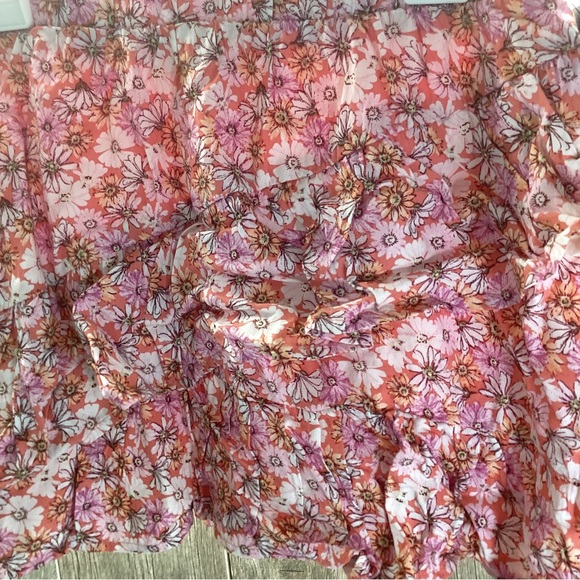 Art Class Floral Pull On Skirt Girls Size Large 10-12 Pink Elastic Waist - Picture 5 of 16
